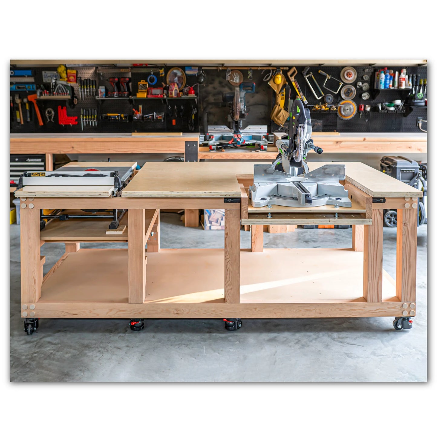 Table Saw Miter Saw WORKBENCH Imperial Plan