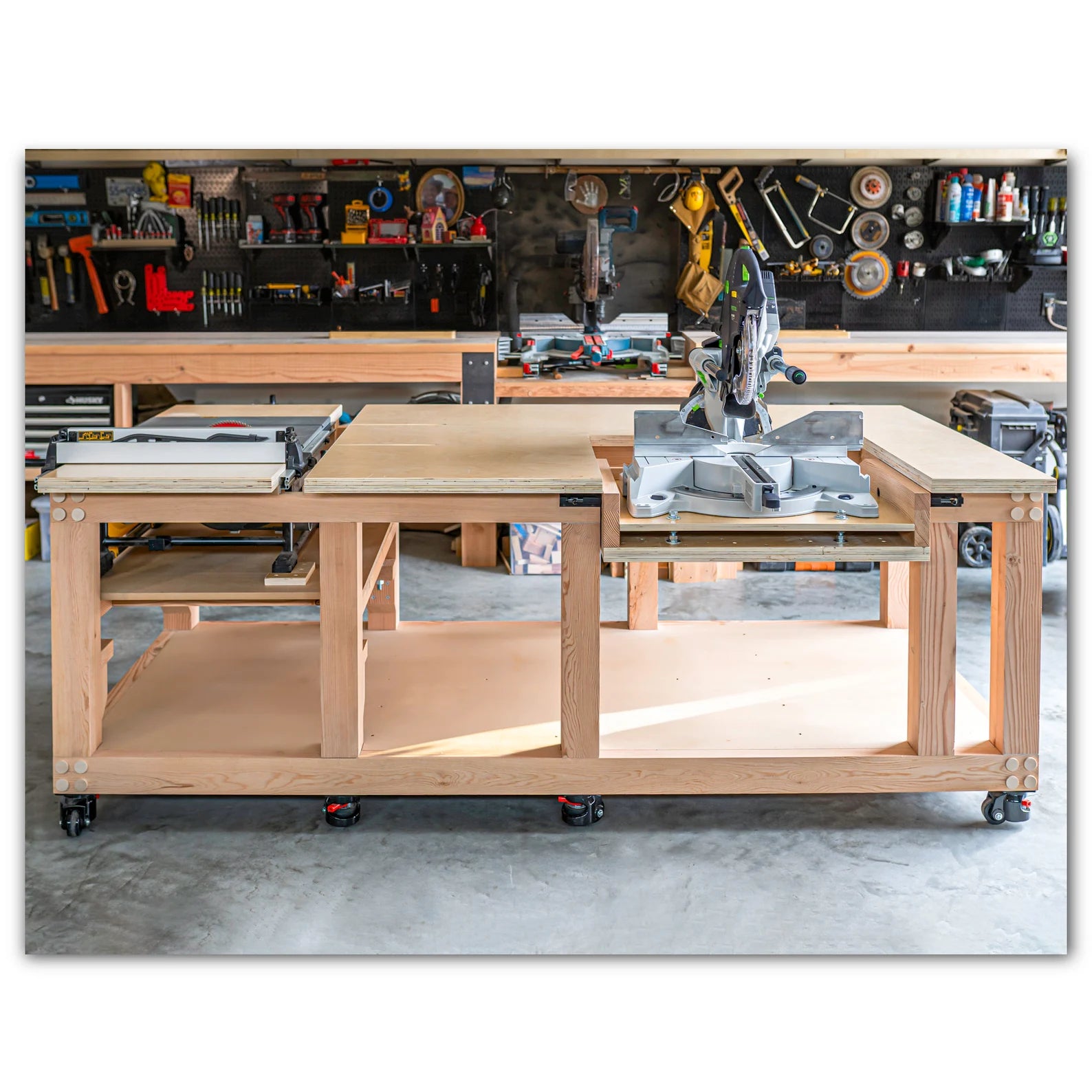 Table Saw Miter Saw WORKBENCH Plan Imperial